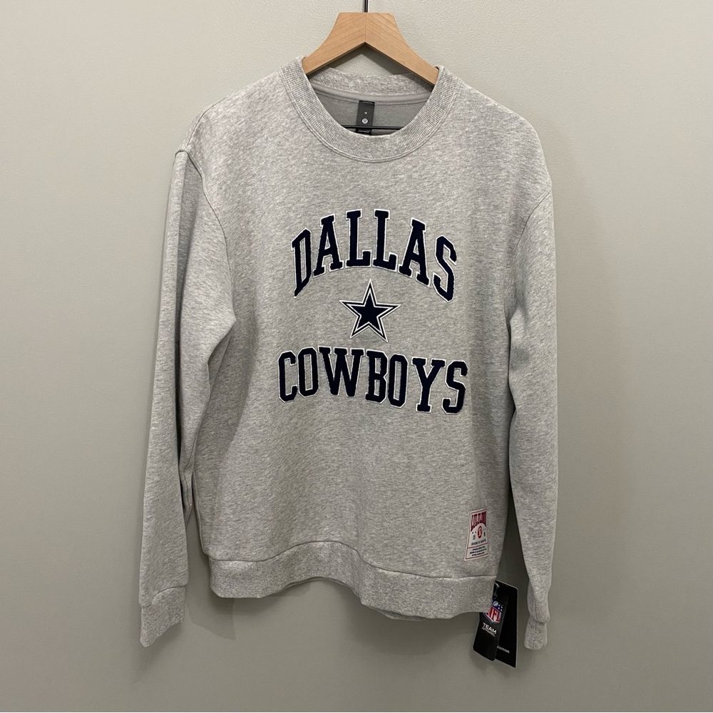Lululemon x NFL Dallas Cowboys Steady State Crew Mens M Sweatshirt NWT - Picture 10 of 11